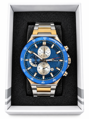 Relógio masculino Curren Kree4104 8481 em prata